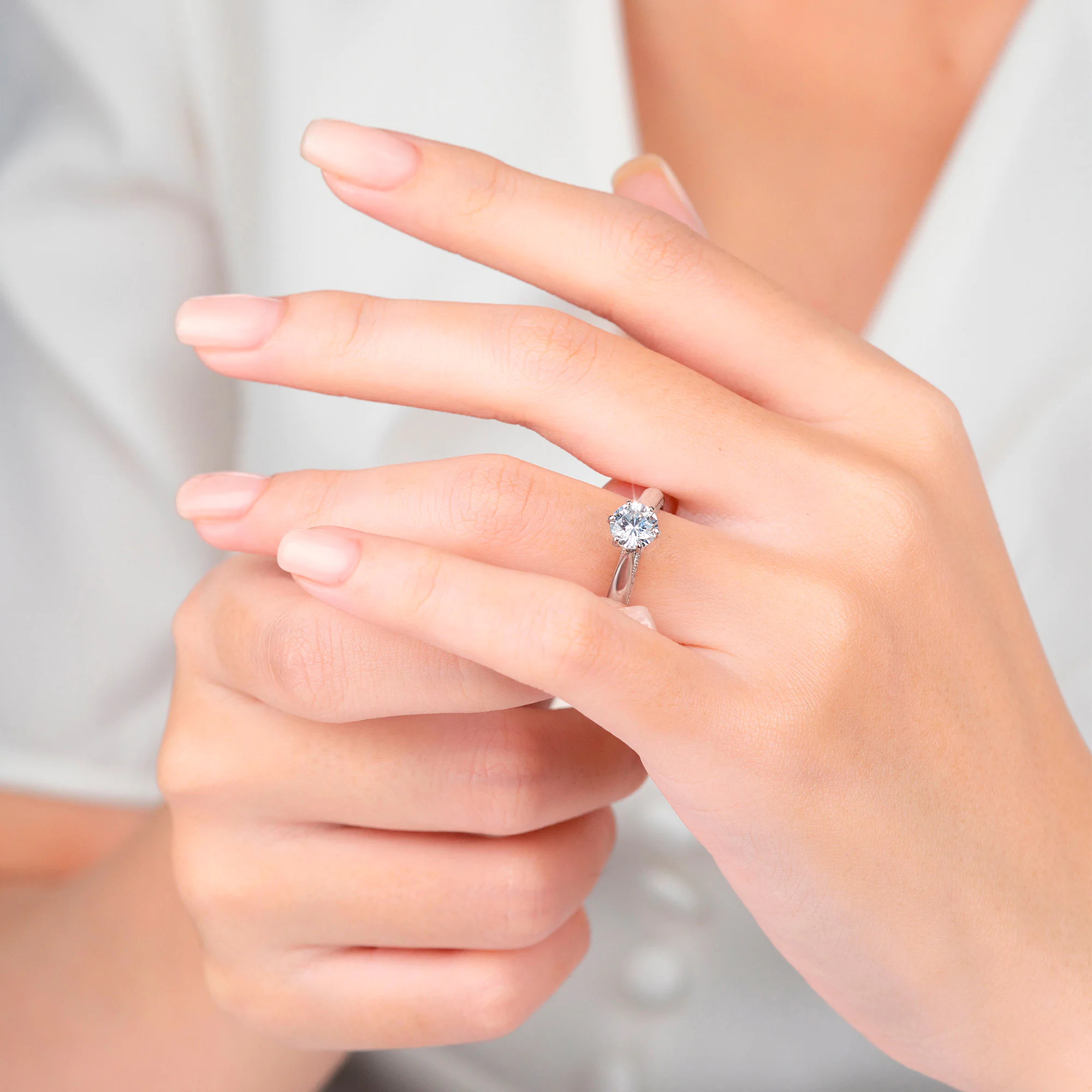 Vintage Bridge Accent Engagement Ring NCH1606 6